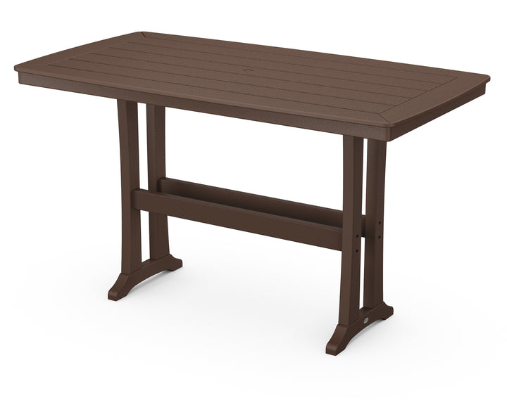 POLYWOOD® Nautical Trestle 38" x 73" Bar Table