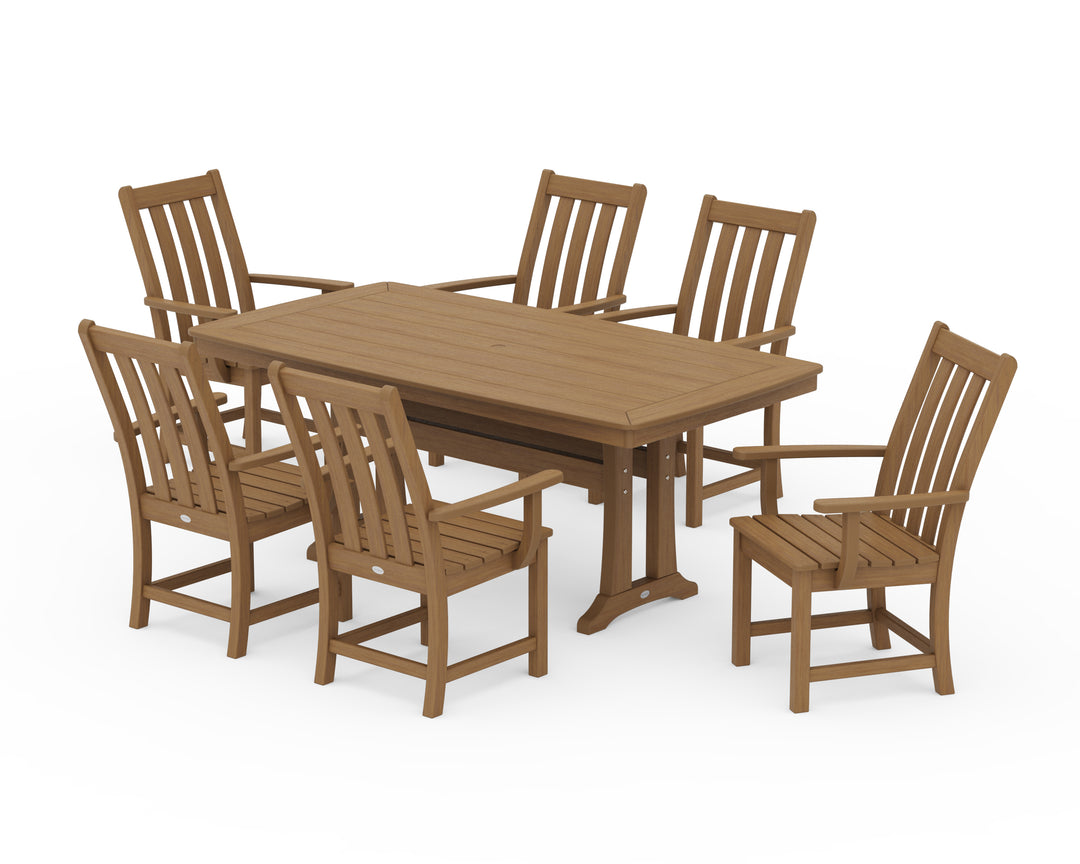 POLYWOOD® Vineyard 7-Piece Arm Chair Dining Set
