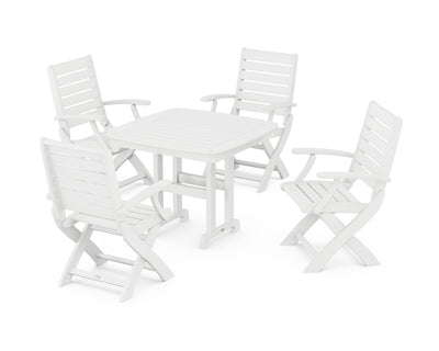 Signature Folding Chair 5-Piece Dining Set