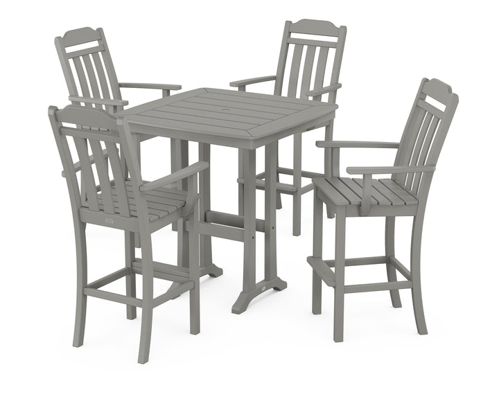 Country Living Cottage 5-Piece Bar Set with Trestle Legs