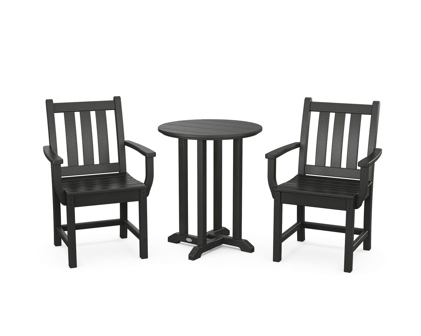 Traditional Garden 3-Piece Round Bistro Dining Set