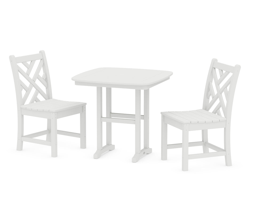 POLYWOOD® Chippendale Side Chair 3-Piece Dining Set