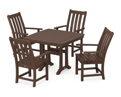 Vineyard 5-Piece Dining Set with Trestle Legs