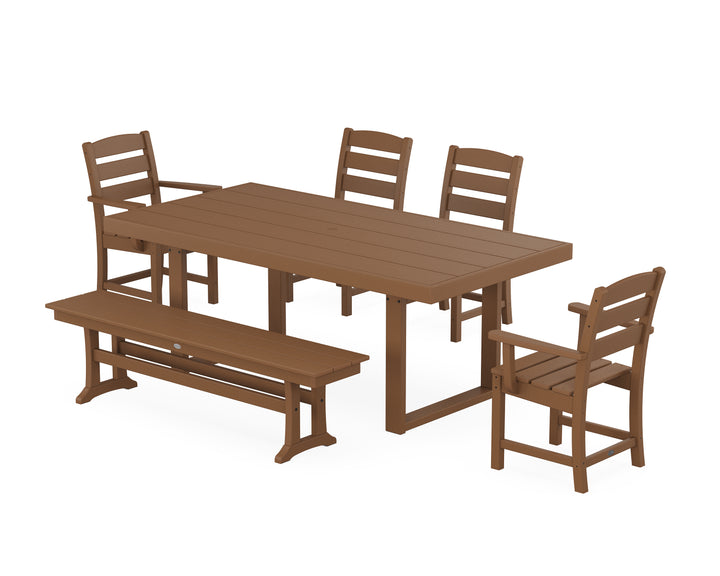 POLYWOOD® Lakeside 6-Piece Dining Set with Bench
