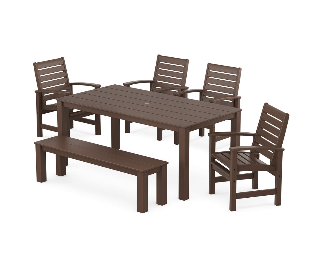 POLYWOOD® Signature 6-Piece Parsons Dining Set with Bench