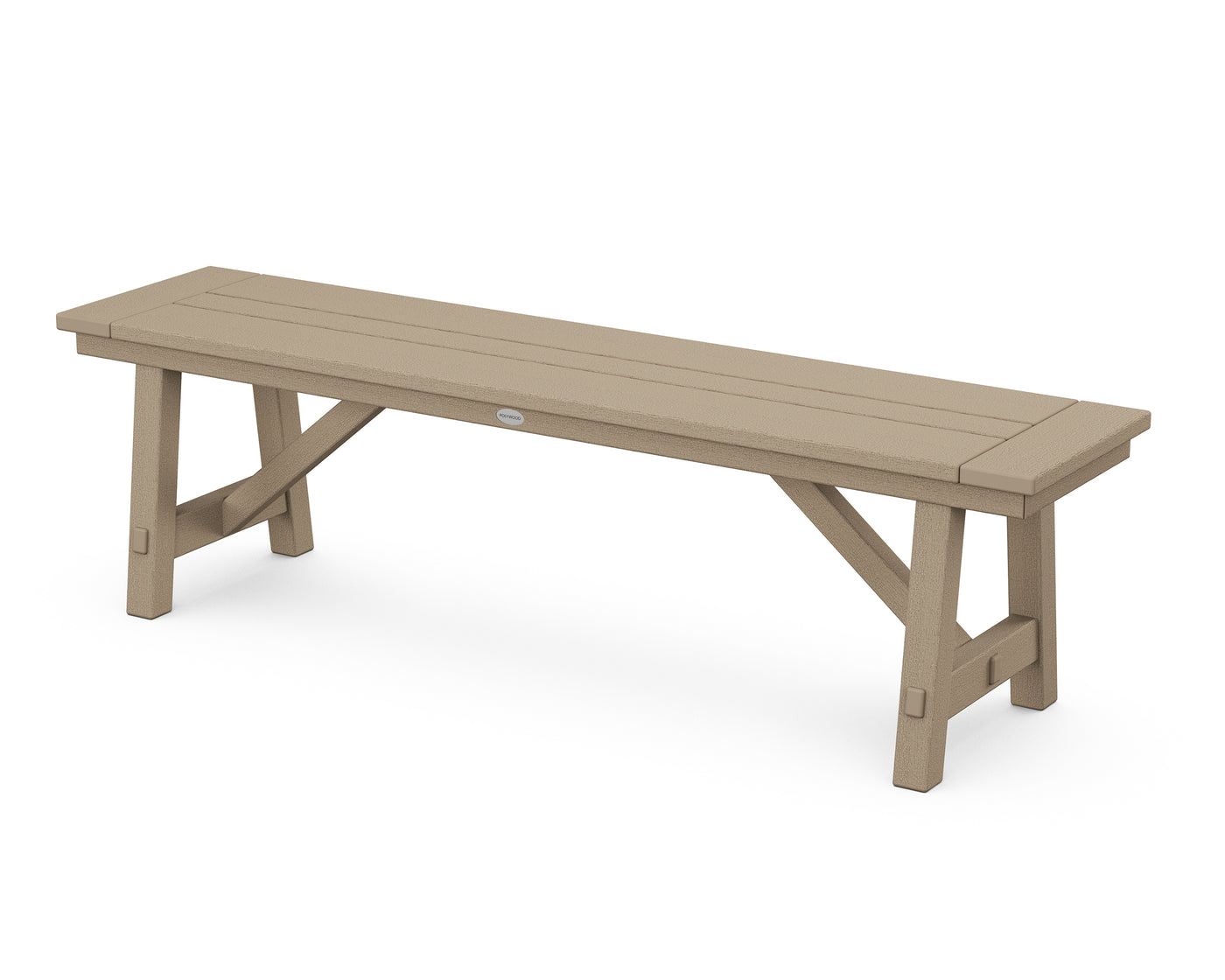 Rustic Farmhouse 60" Backless Bench