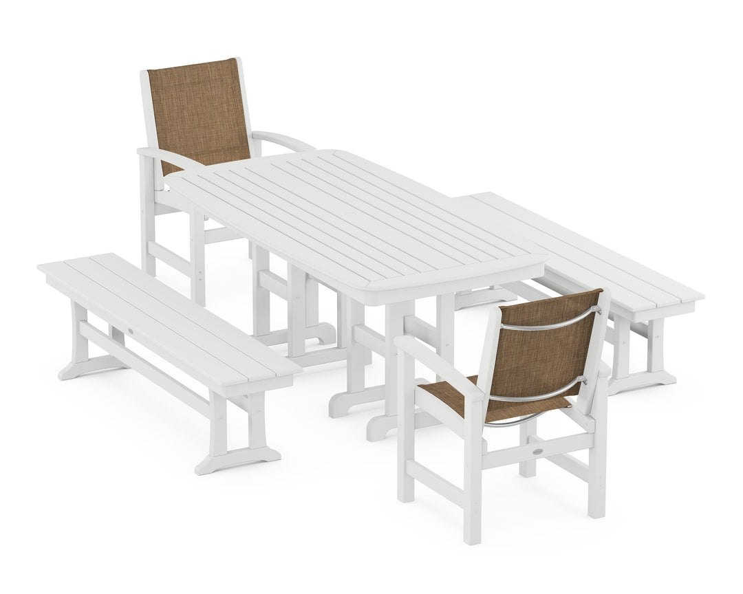 POLYWOOD® Coastal 5-Piece Dining Set