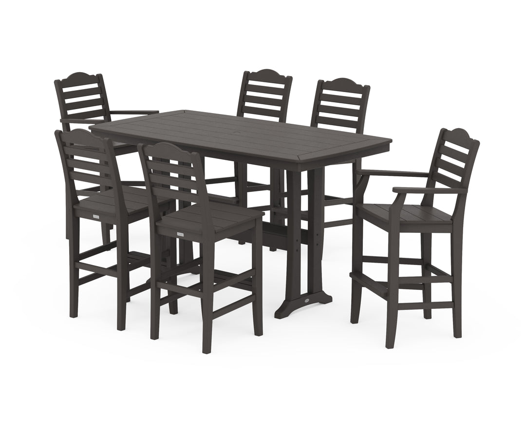 Draper James™ by  POLYWOOD® Savannah 7-Piece Bar Set with Trestle Legs