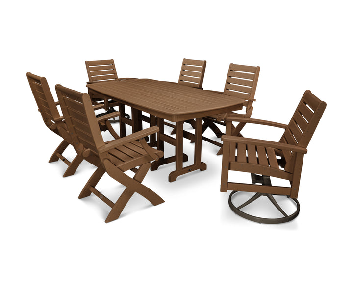 POLYWOOD® Signature 7-Piece Swivel Dining Set