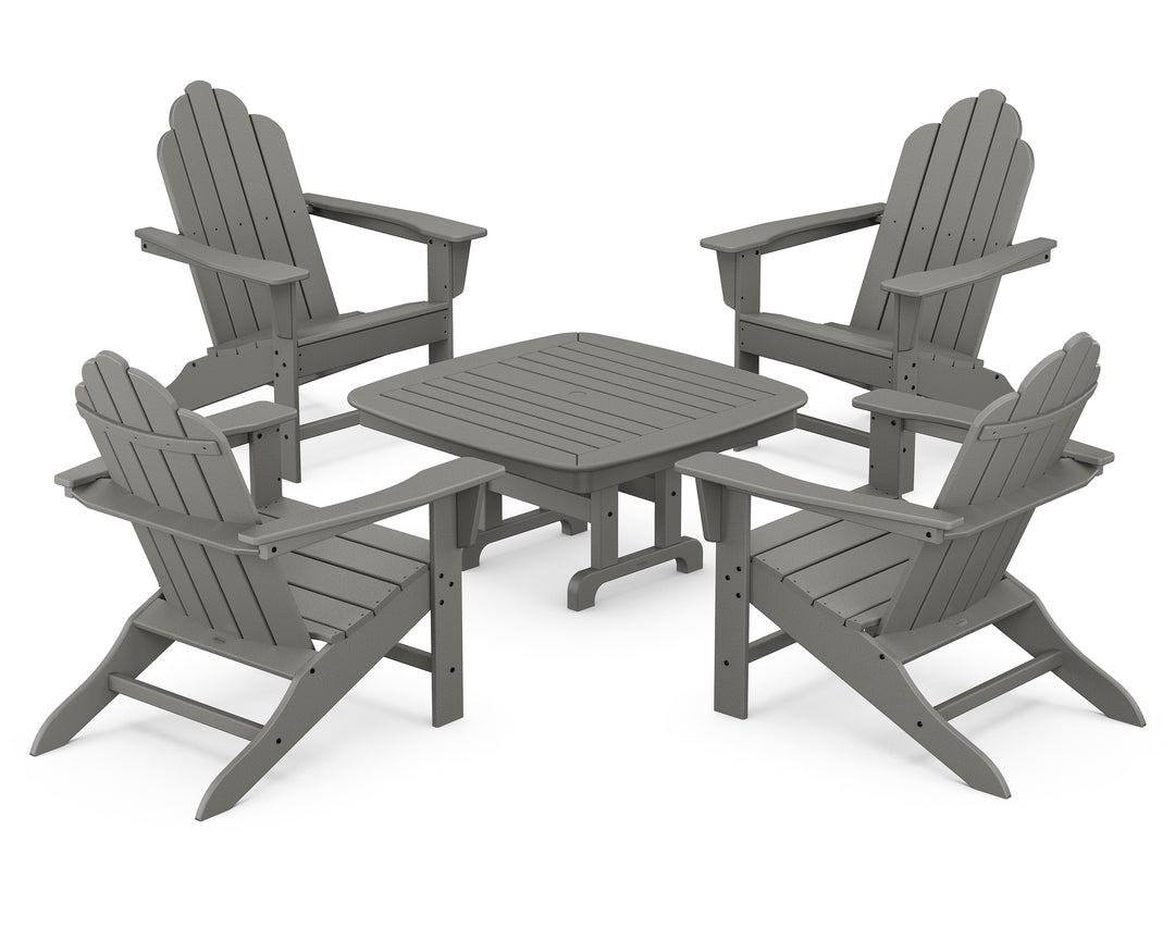 POLYWOOD® Long Island Adirondack 5-Piece Conversation Group