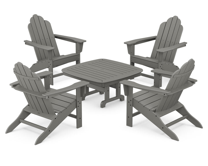 POLYWOOD® Long Island Adirondack 5-Piece Conversation Group