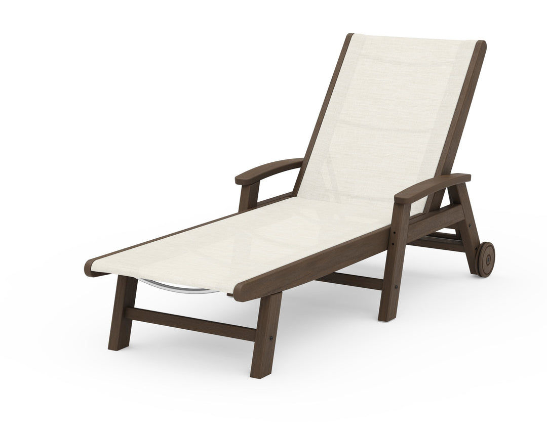 POLYWOOD® Coastal Chaise with Wheels