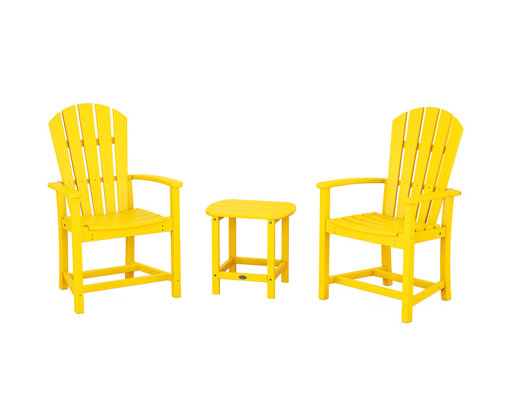 POLYWOOD® Palm Coast 3-Piece Upright Adirondack Chair Set