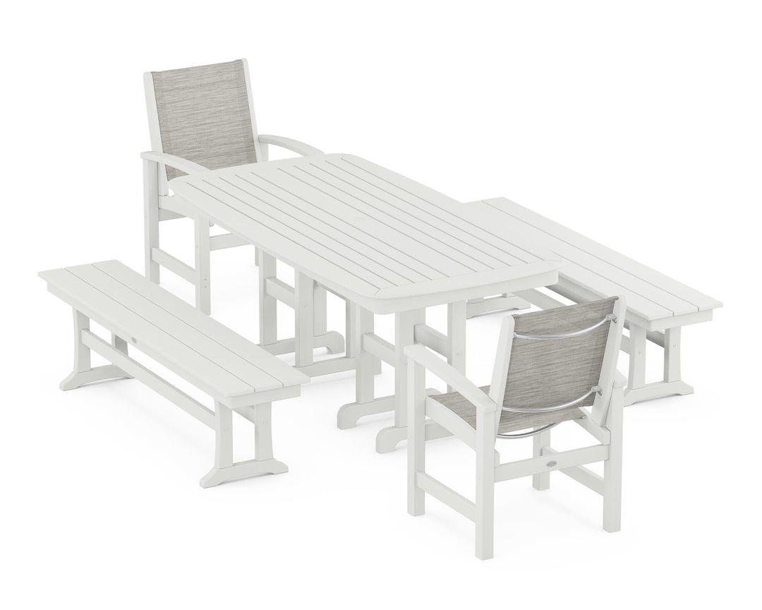 POLYWOOD® Coastal 5-Piece Dining Set