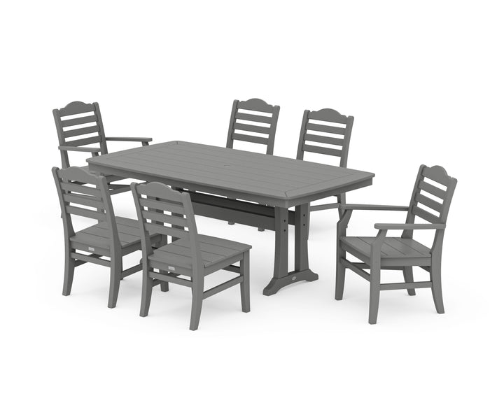 POLYWOOD® Savannah 7-Piece Dining Set with Trestle Legs