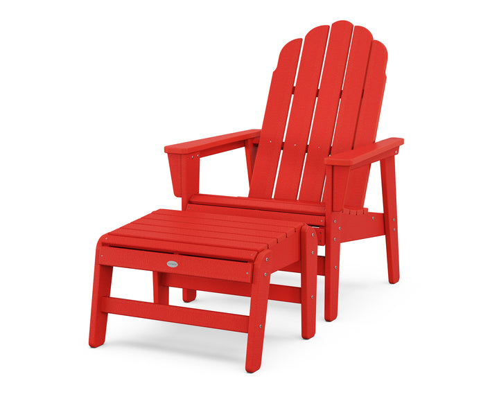 POLYWOOD® Vineyard Grand Upright Adirondack Chair with Ottoman