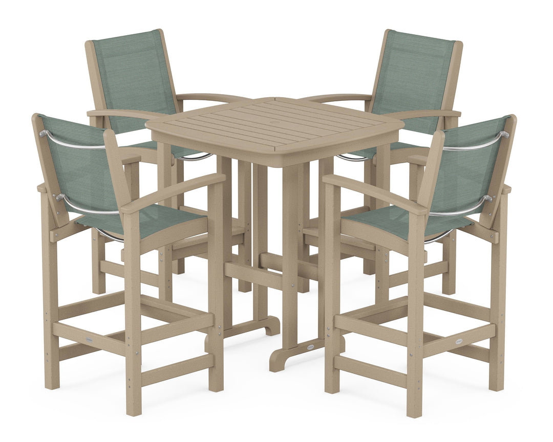 POLYWOOD® Coastal 5-Piece Bar Set