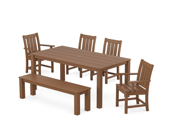 POLYWOOD® Oxford 6-Piece Parsons Dining Set with Bench