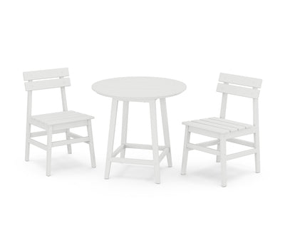 Modern Studio Plaza Chair 3-Piece Round Bistro Dining Set