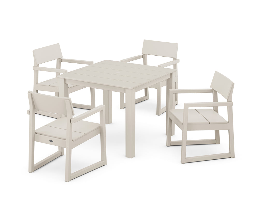 POLYWOOD® EDGE 5-Piece Parsons Dining Set