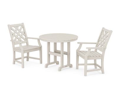 Wovendale 3-Piece Farmhouse Dining Set