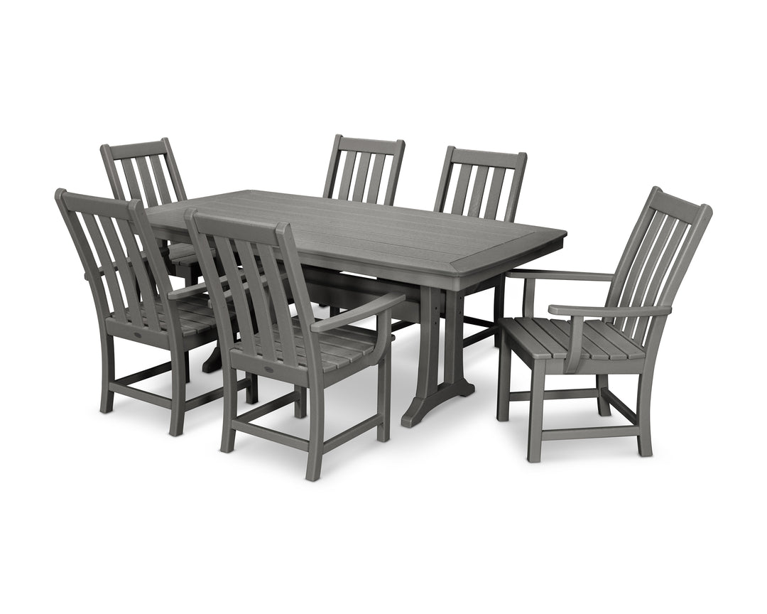POLYWOOD® Vineyard 7-Piece Arm Chair Dining Set