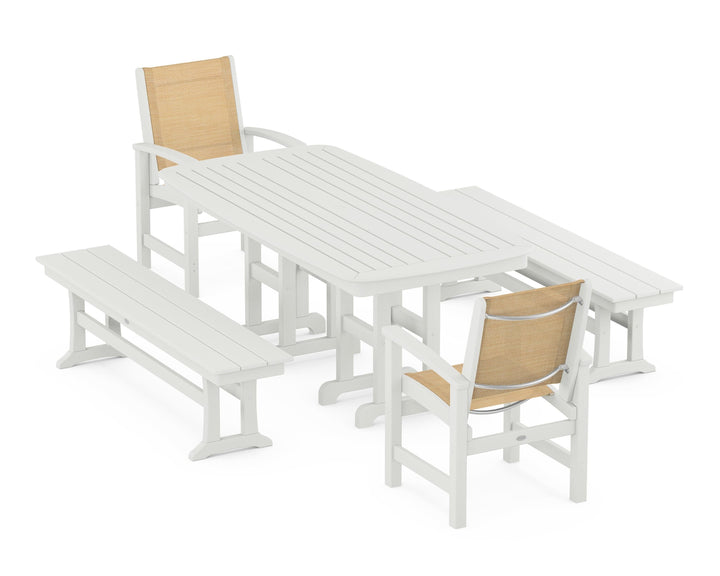 POLYWOOD® Coastal 5-Piece Dining Set