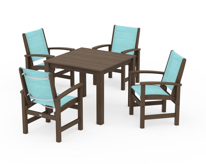 POLYWOOD® Coastal 5-Piece Parsons Dining Set