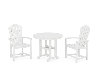 Palm Coast 3-Piece Round Farmhouse Dining Set