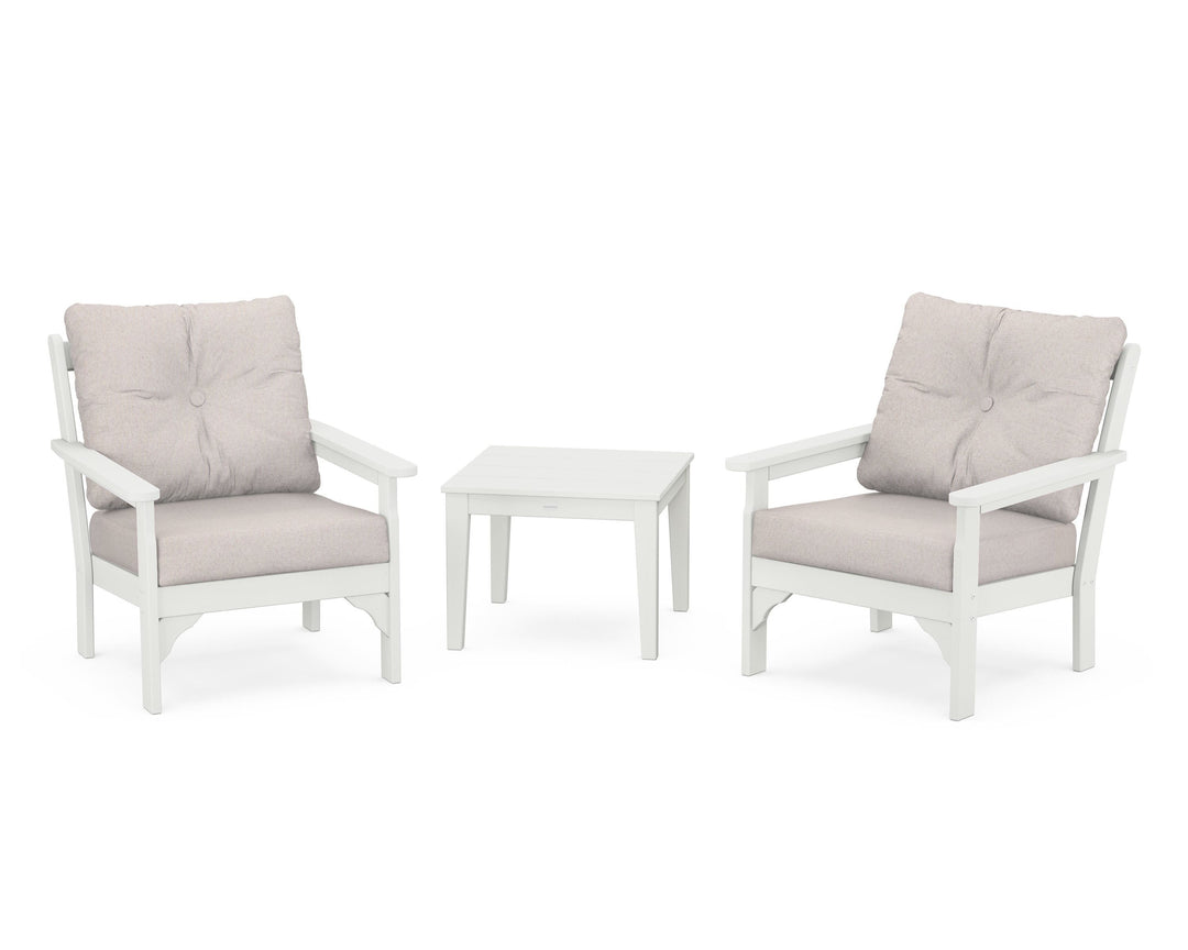 POLYWOOD® Vineyard 3-Piece Deep Seating Set