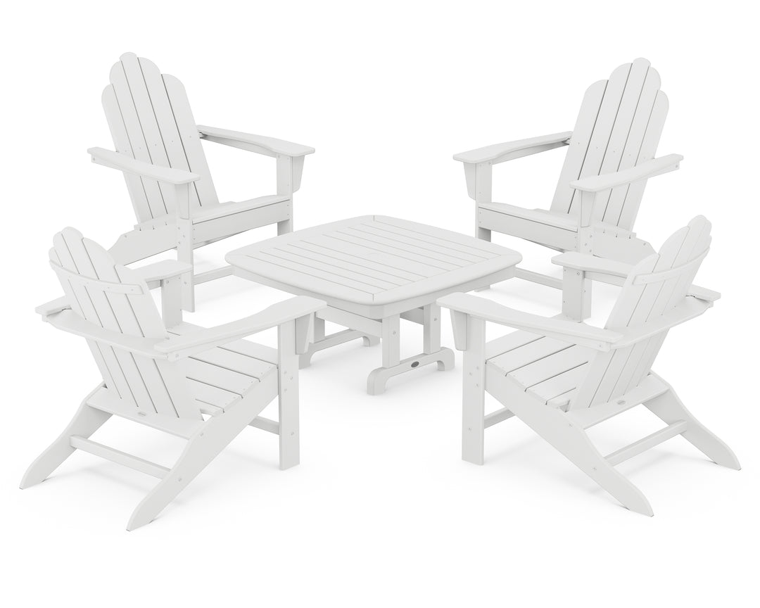 POLYWOOD® Long Island Adirondack 5-Piece Conversation Group