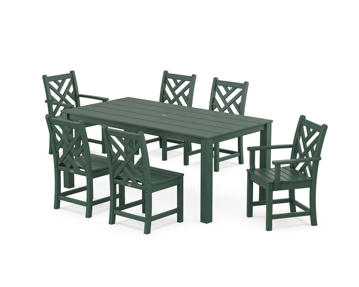 POLYWOOD® Chippendale 7-Piece Parsons Dining Set