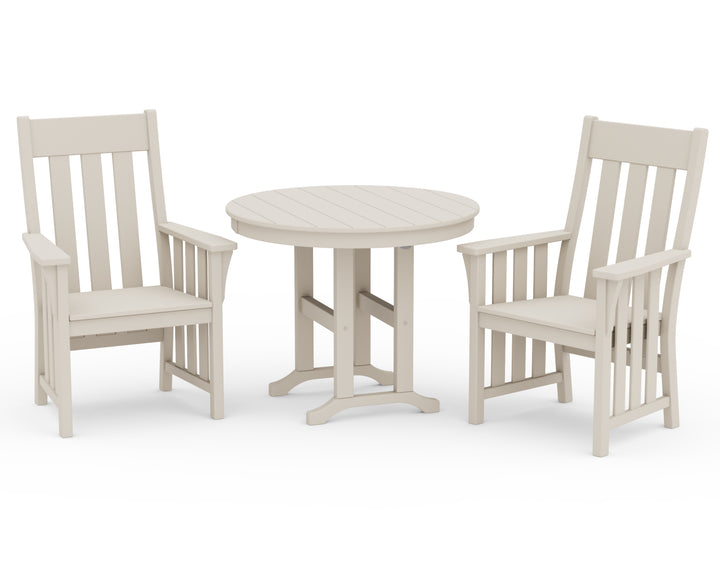Martha Stewart by POLYWOOD® Acadia 3-Piece Farmhouse Dining Set