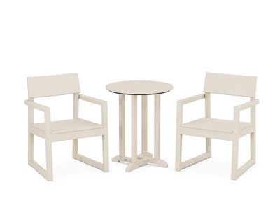 EDGE 3-Piece Round Bistro Dining Set