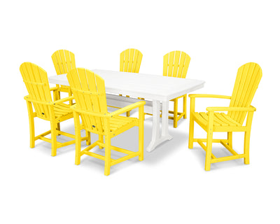 Palm Coast 7-Piece Dining Set with Trestle Legs