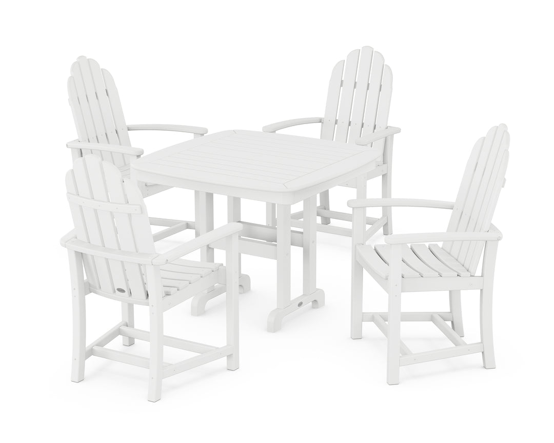 POLYWOOD® Classic Adirondack 5-Piece Dining Set