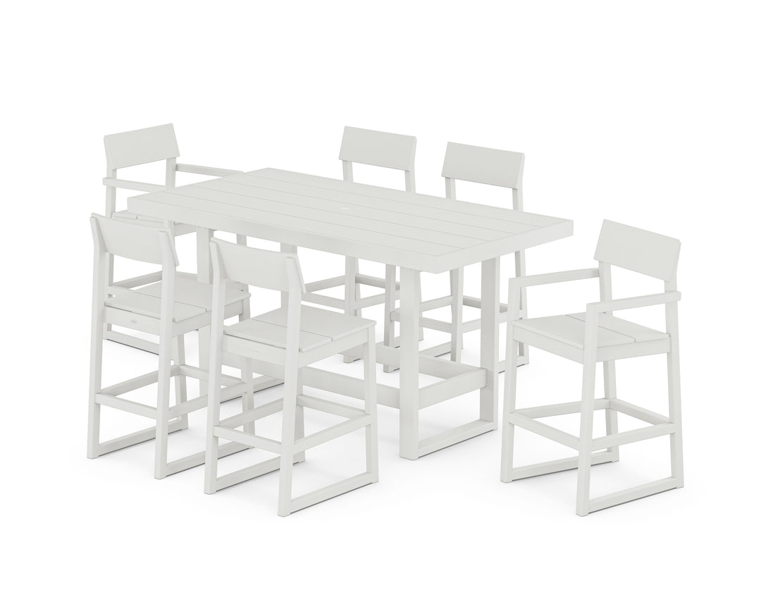 POLYWOOD® EDGE 7-Piece Bar Table Set