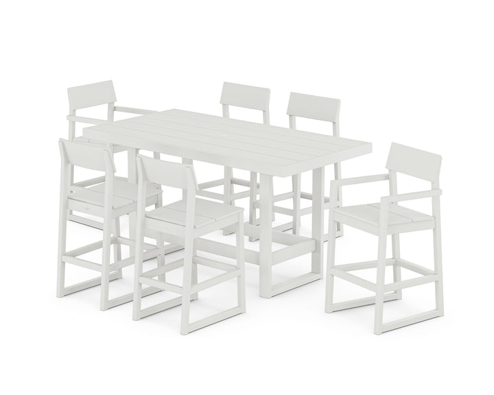 POLYWOOD® EDGE 7-Piece Bar Table Set