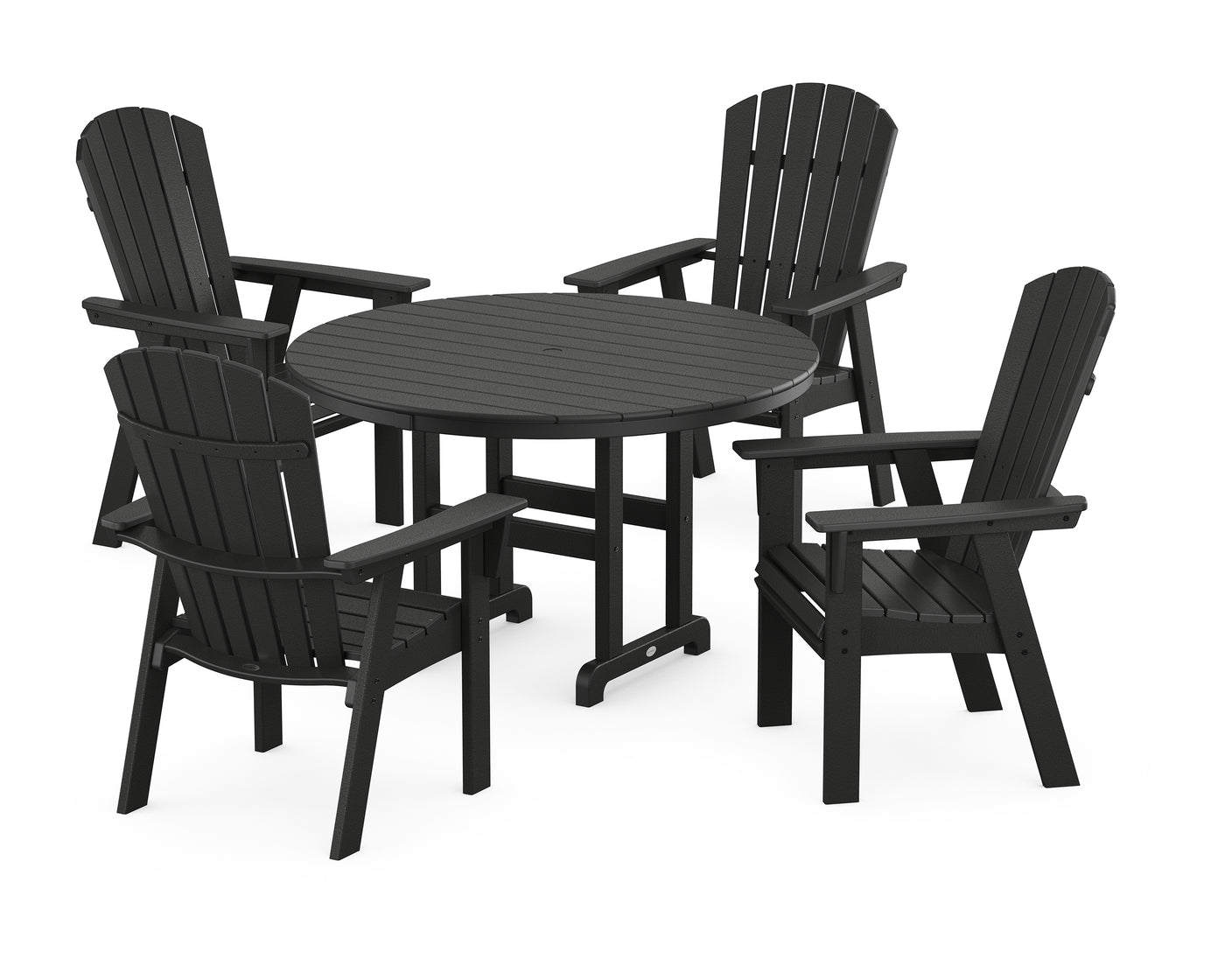 Nautical Adirondack 5-Piece Round Farmhouse Dining Set