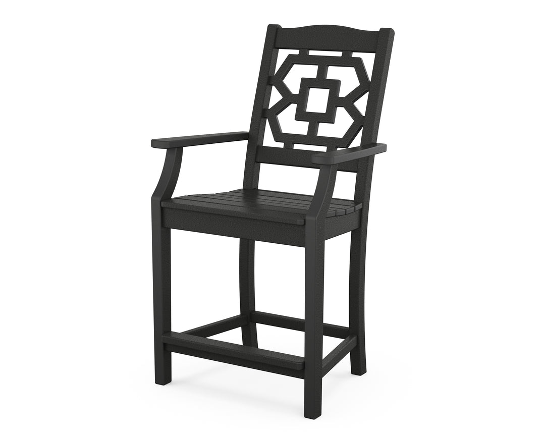 Martha Stewart by POLYWOOD® Chinoiserie Counter Arm Chair