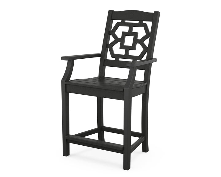 Martha Stewart by POLYWOOD® Chinoiserie Counter Arm Chair