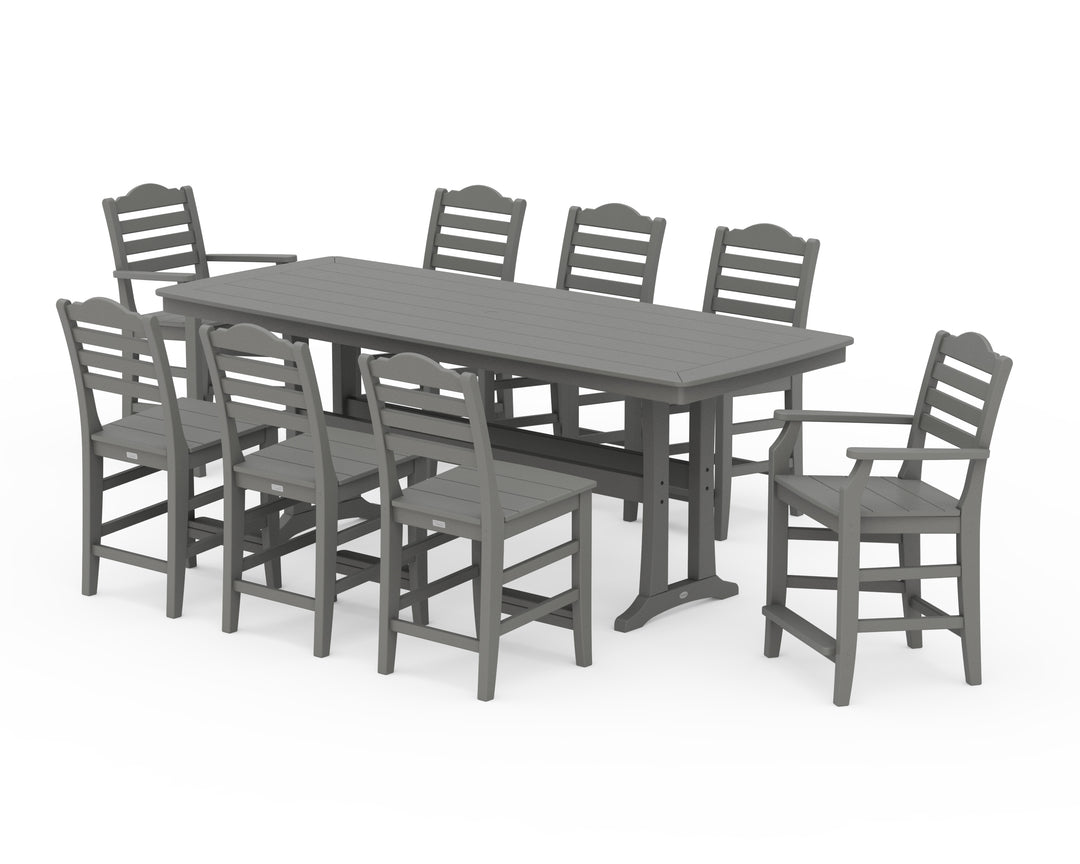 Draper James™ by  POLYWOOD® Savannah 9-Piece Counter Set with Trestle Legs
