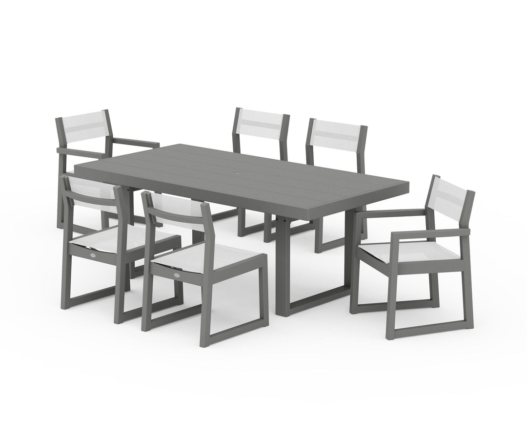 POLYWOOD® EDGE Sling 7-Piece Dining Set
