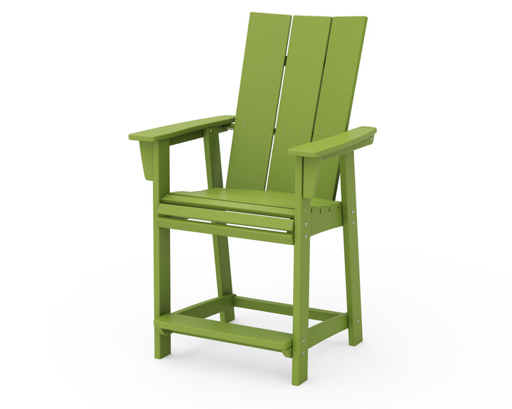 POLYWOOD® Modern Curveback Adirondack Counter Chair