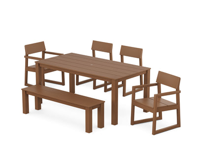 EDGE 6-Piece Parsons Dining Set with Bench