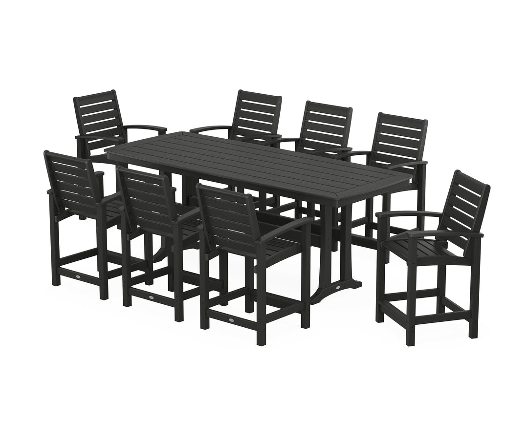 POLYWOOD® Signature 9-Piece Counter Set with Trestle Legs