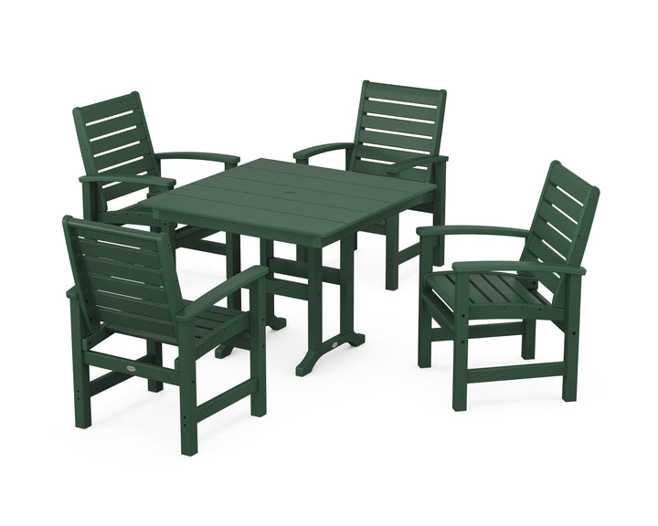 POLYWOOD® Signature 5-Piece Farmhouse Dining Set