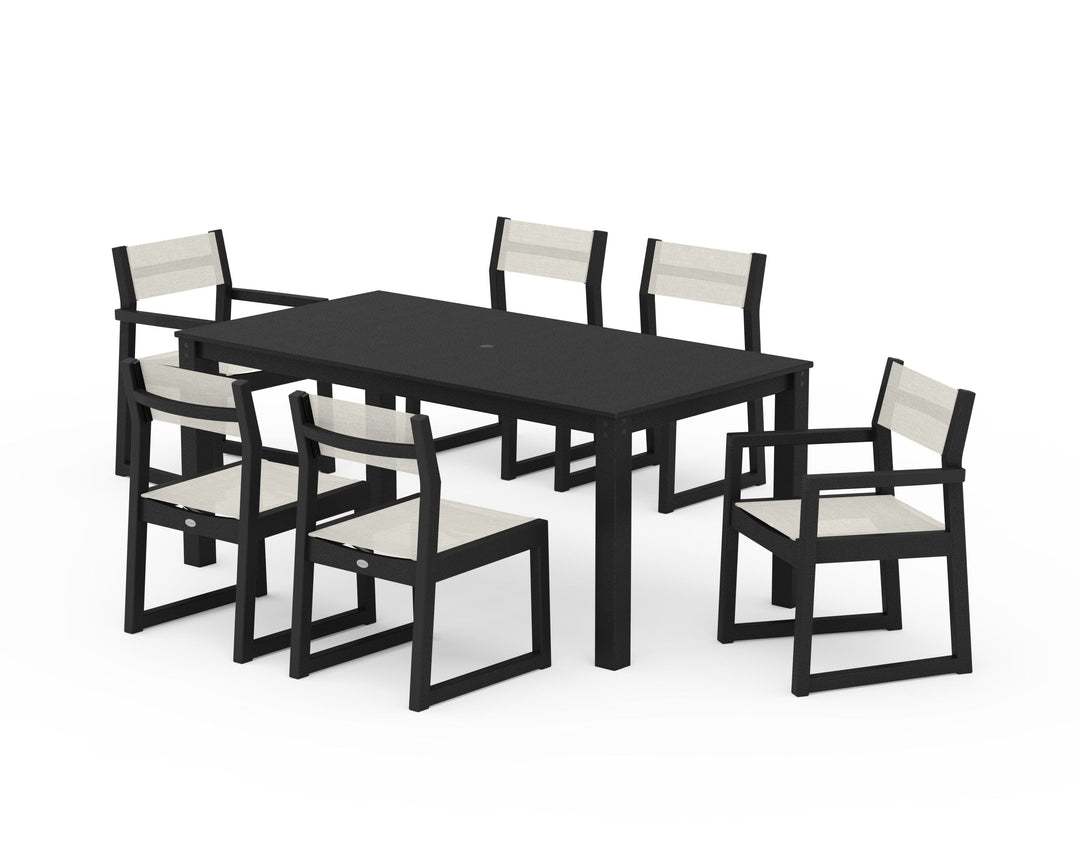POLYWOOD® EDGE Sling 7-Piece Parsons Dining Set