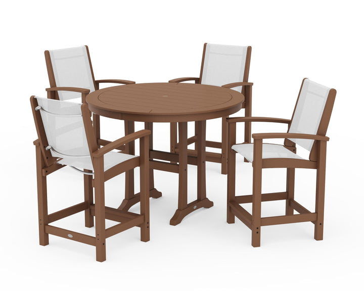 POLYWOOD® Coastal 5-Piece Counter Set