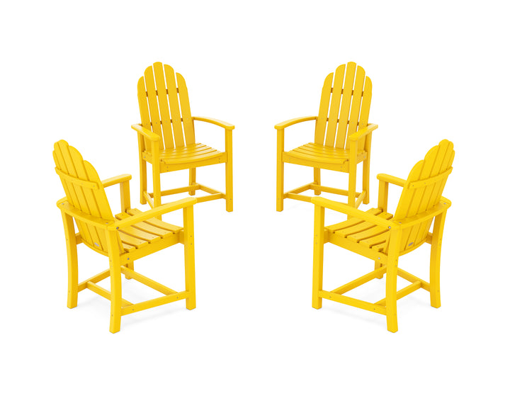 POLYWOOD® Classic 4-Piece Upright Adirondack Conversation Set